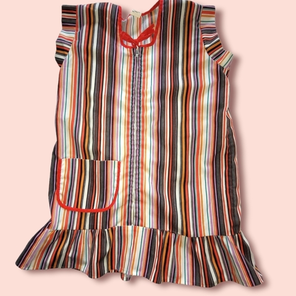Vintage small striped cotton tunic - Picture 1 of 5